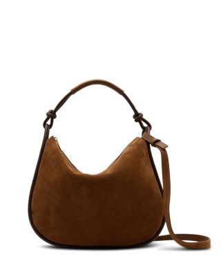 Reiss Aurelie Suede & Leather Shoulder Bag