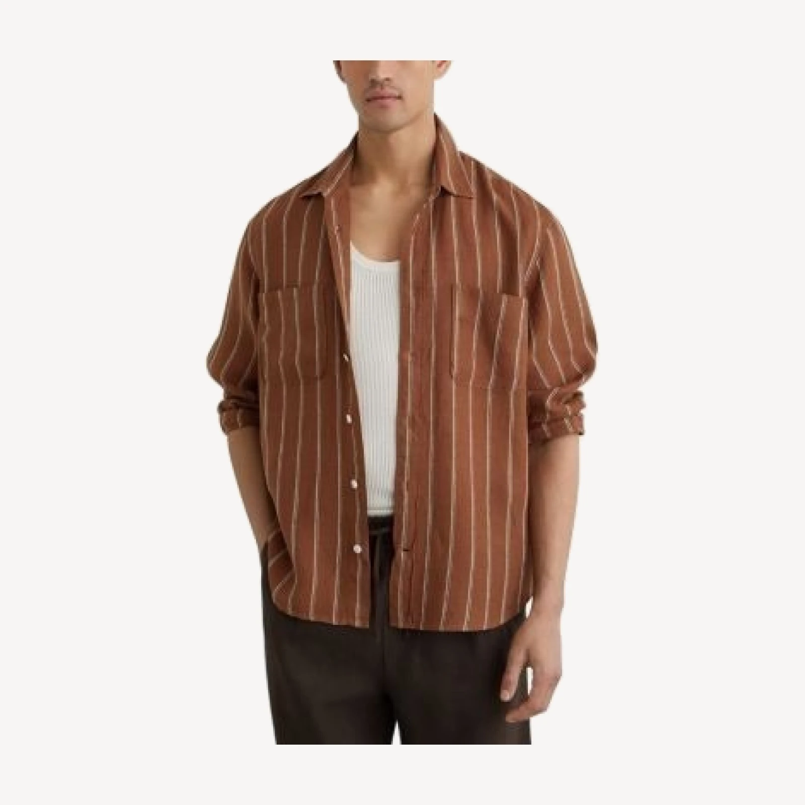 Reiss Rubus Striped Linen Shirt