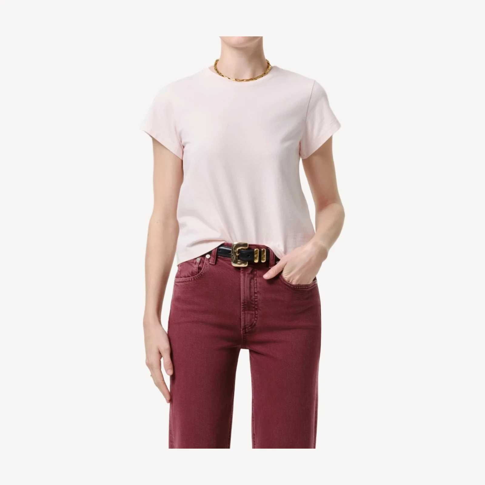 Kai Baby Tee in Pink Peppercorn