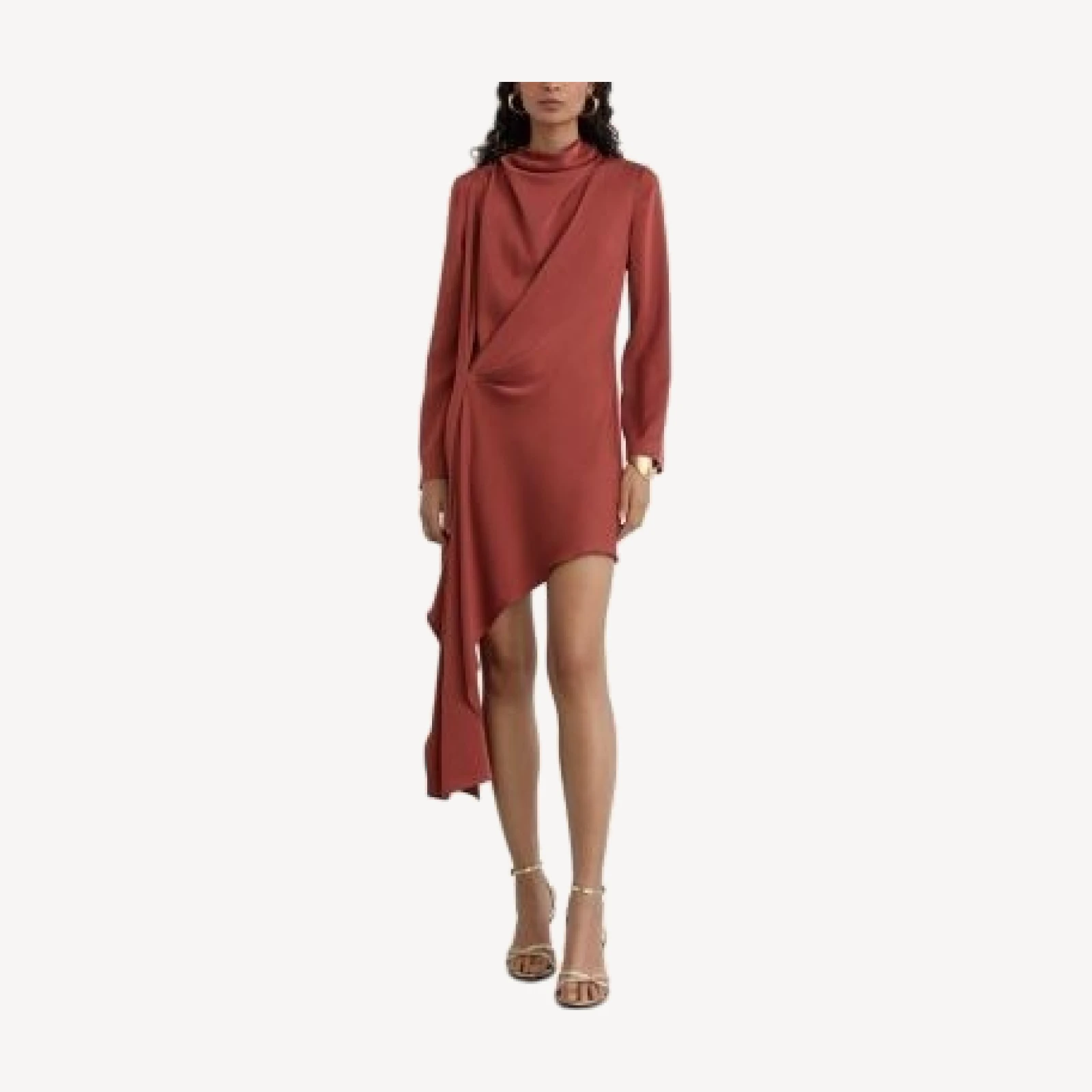 Reiss Bethany Draped Asymmetrical Dress
