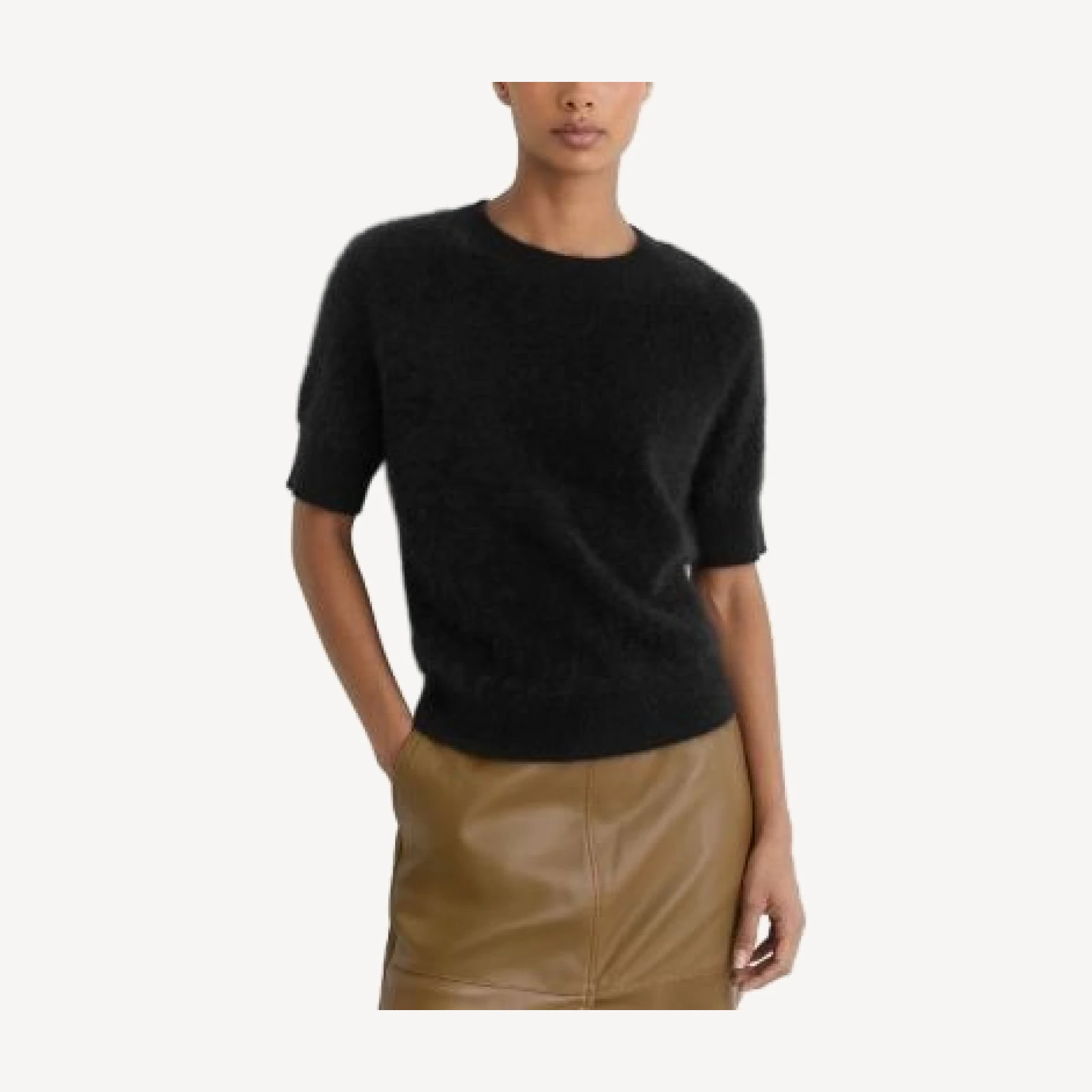 Reiss Julia Brushed Cashmere Tee