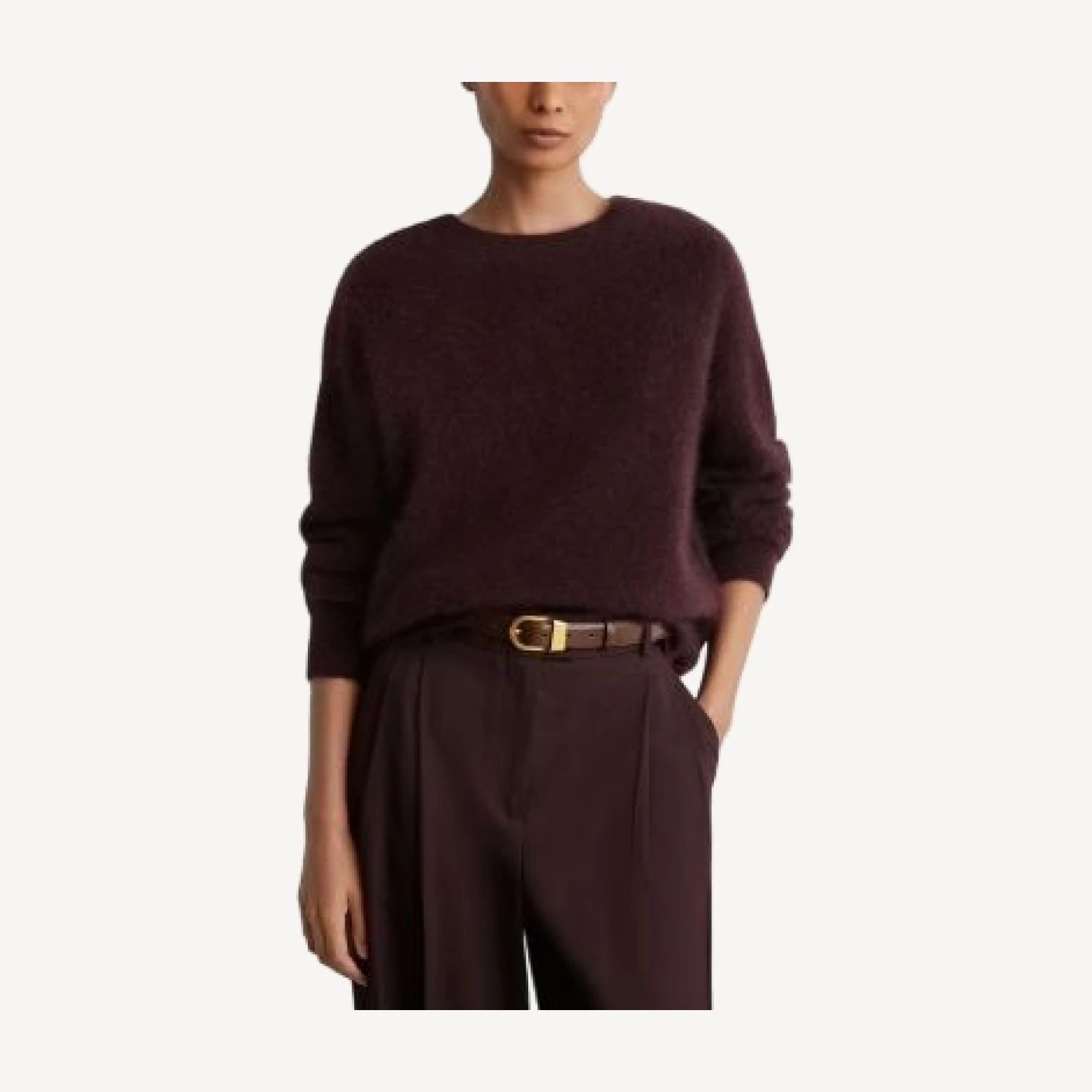 Reiss Brushed Cashmere Blend Sweater