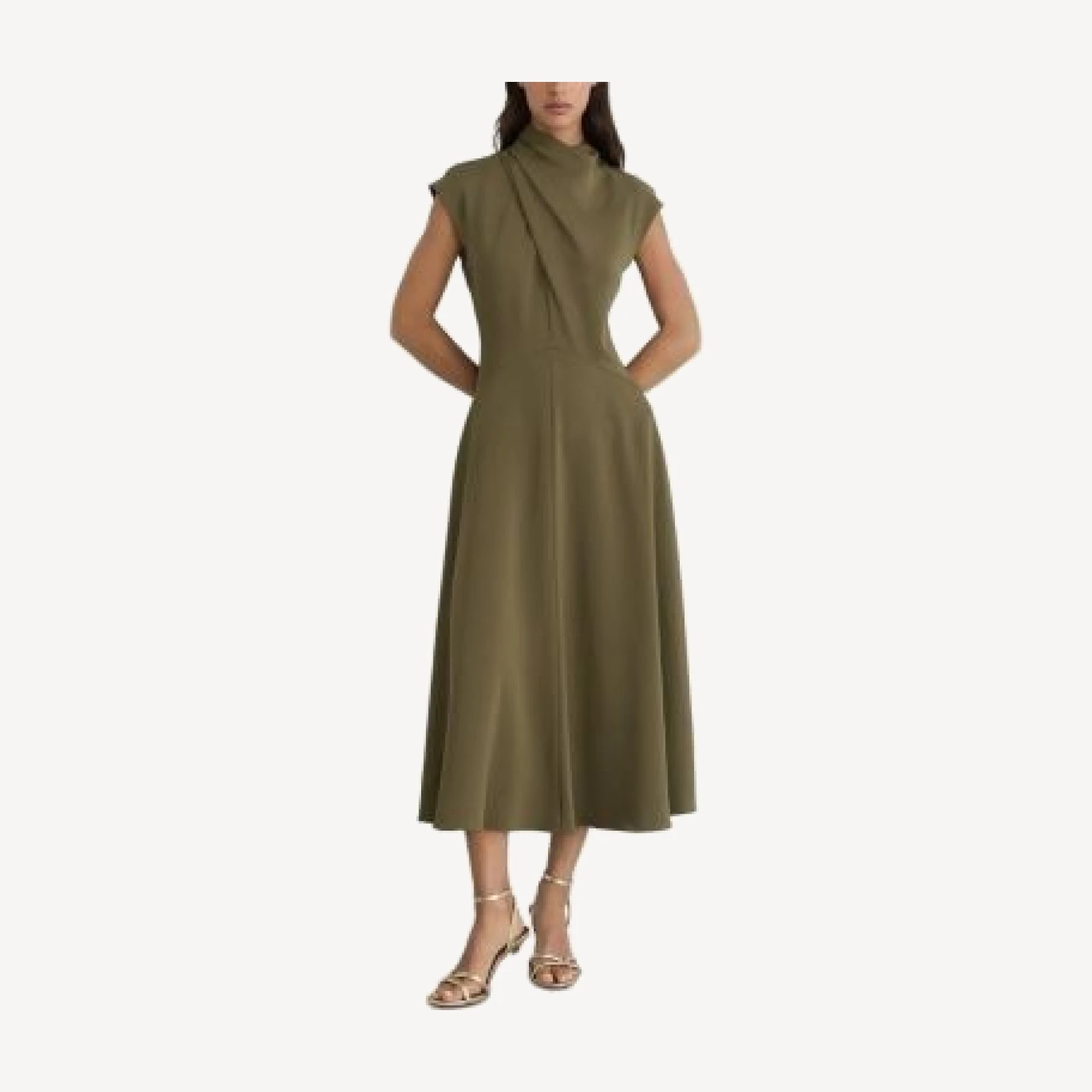 Reiss Alma High Neck Midi Dress