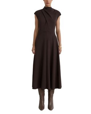 Reiss Alma High Neck Midi Dress