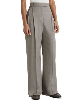 Reiss Petite Darcy Wool Blend Wide Leg Pants