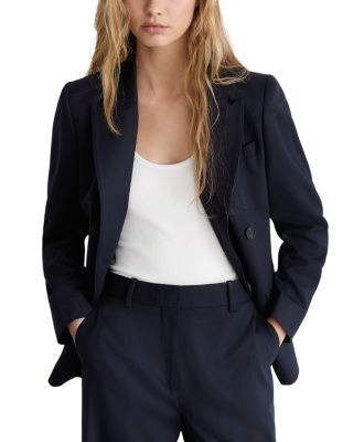 Reiss Solene Wool Blend Wide Leg Trousers