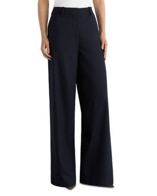 Reiss Petite Solene Wool Blend Wide Leg Pants