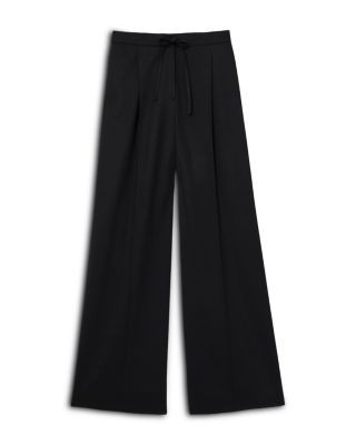 Reiss Solene Wool Blend Wide Leg Trousers