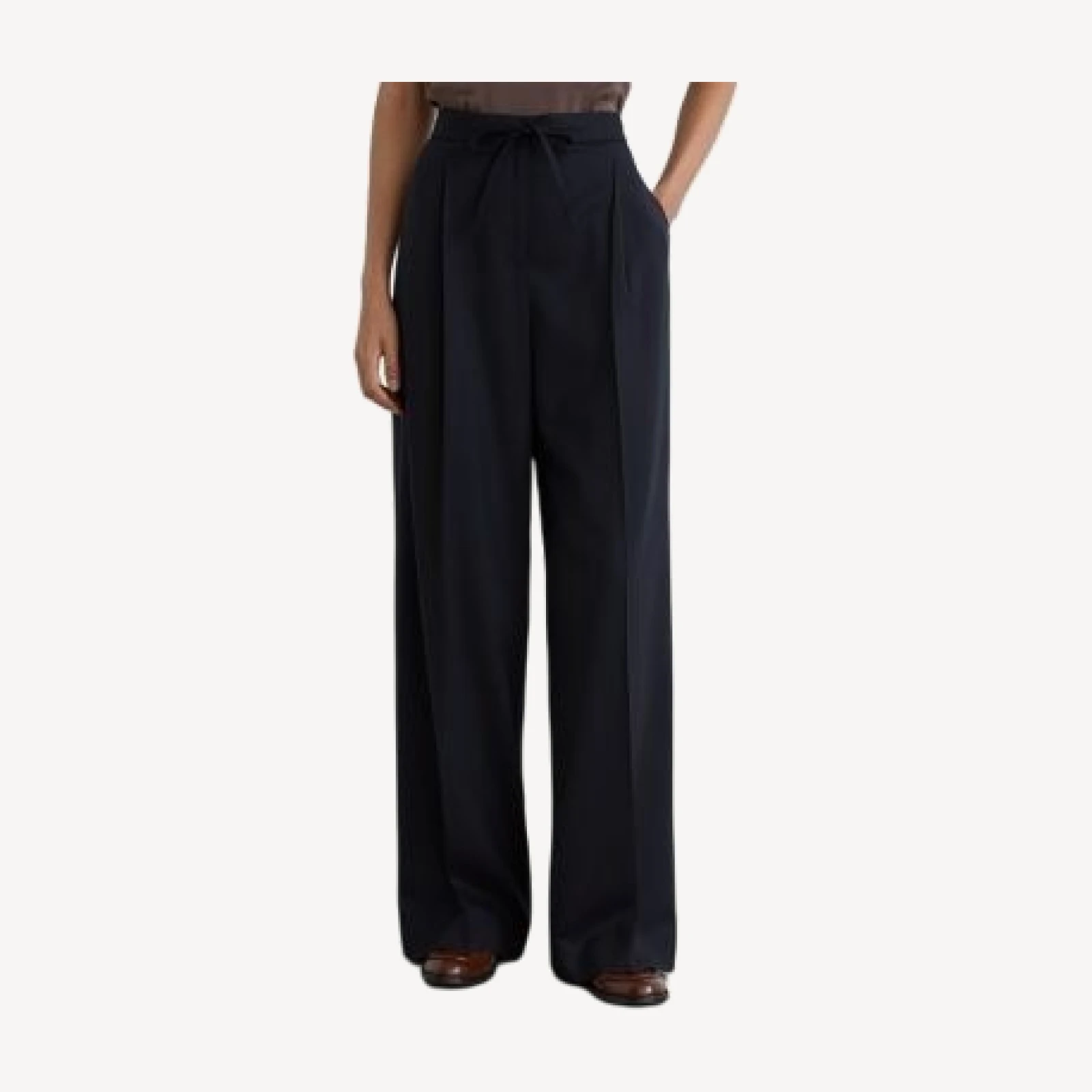 Reiss Petite Solene Wool Blend Wide Leg Pants
