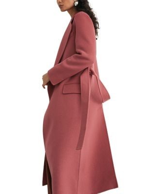Reiss Marlowe Wool Blend Blind Seam Coat