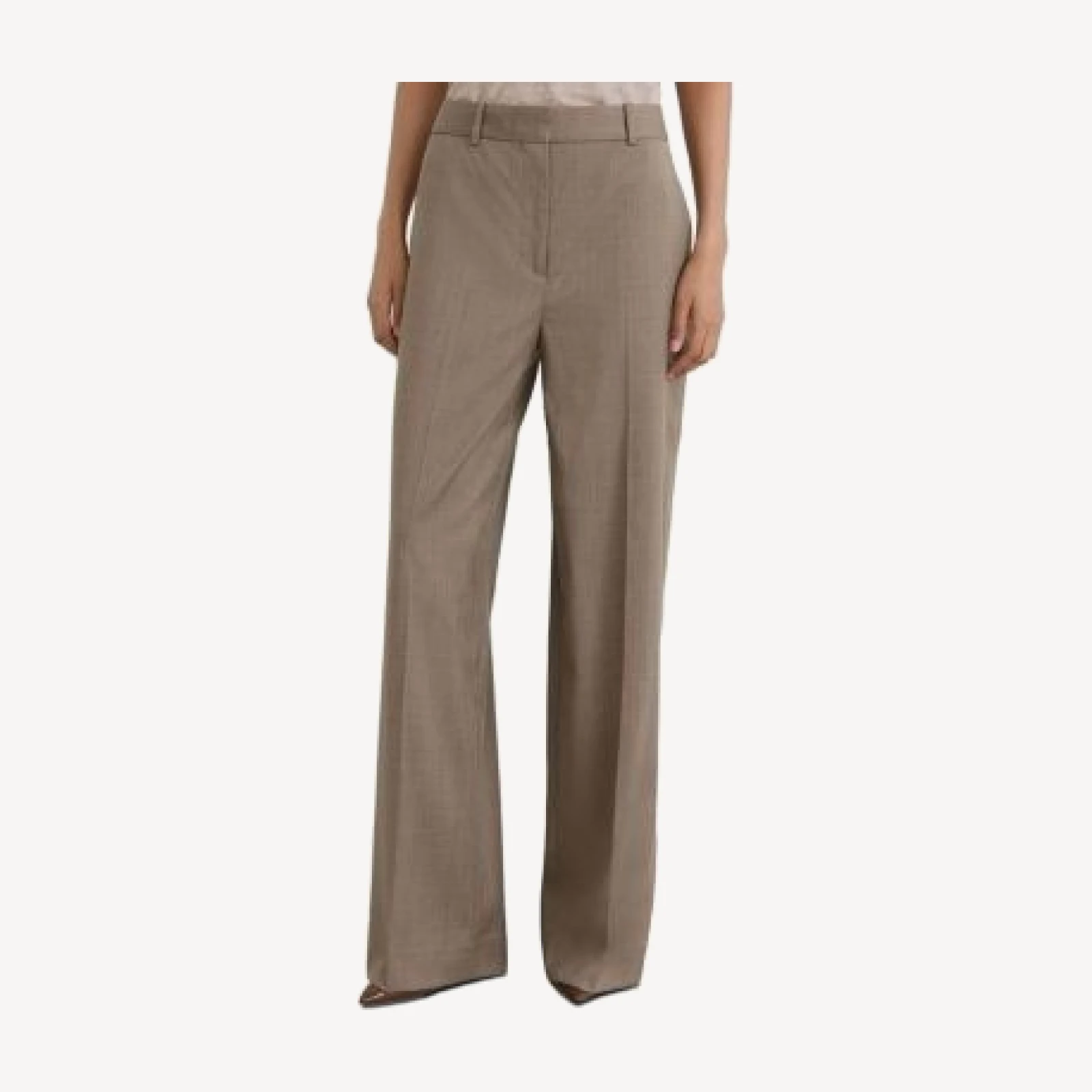 Reiss Petite Adie Wool Blend Wide Leg Pants