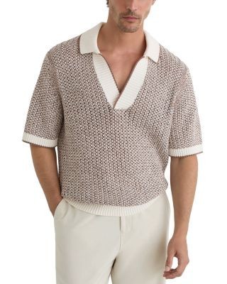 Reiss Atlas Two Tone Crochet Polo
