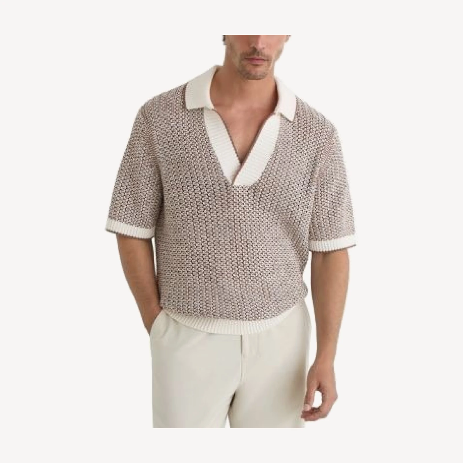 Reiss Atlas Two Tone Crochet Polo