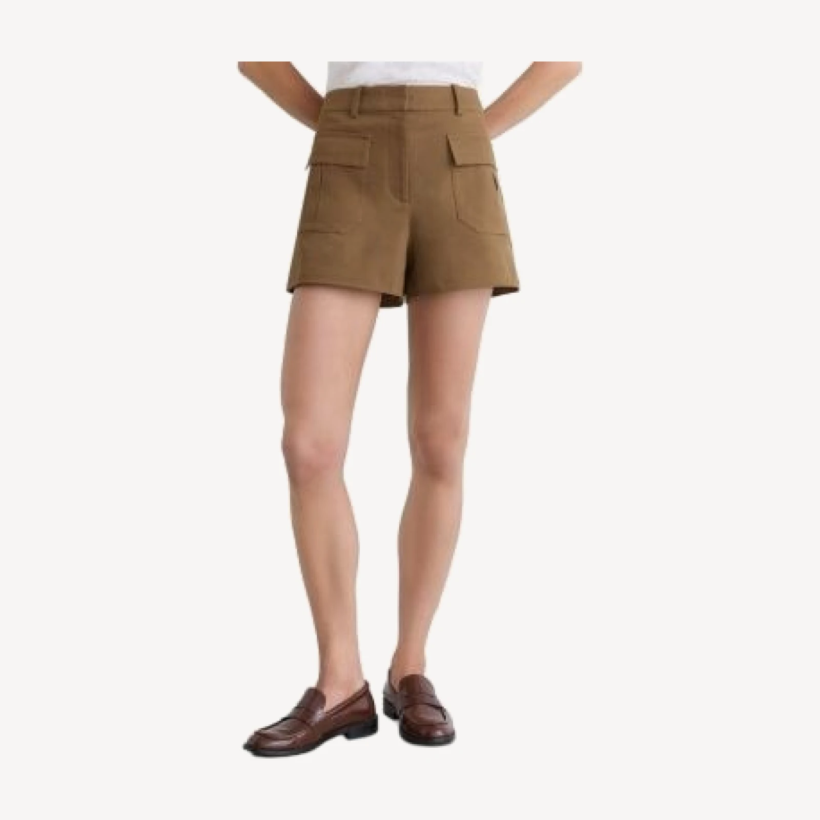Reiss Britt Cotton Stretch Twill Shorts