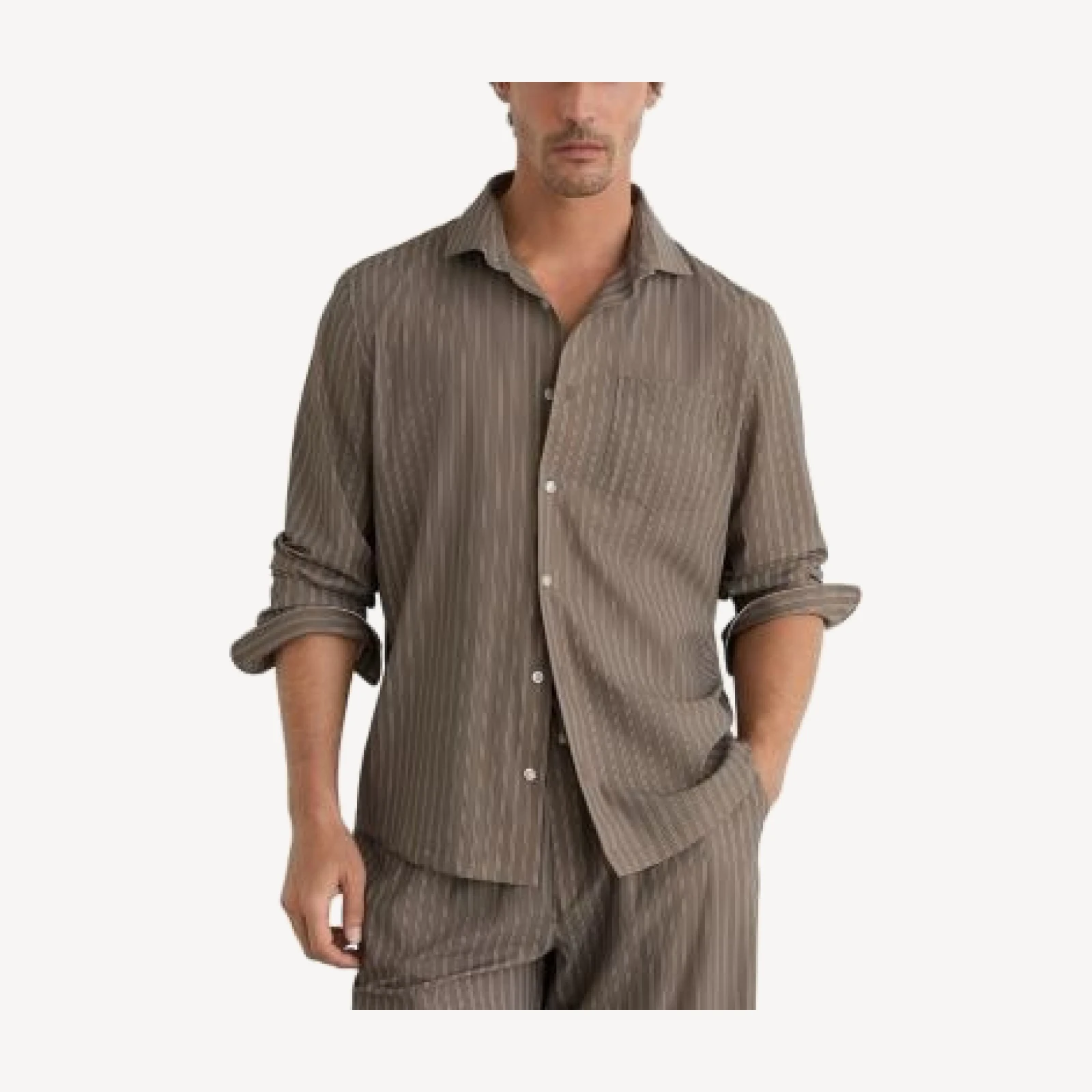 Reiss Peake Printed Stripe Shirt