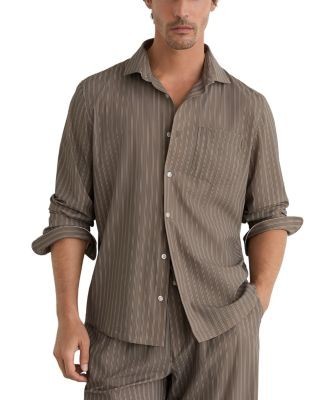 Reiss Peake Printed Stripe Shirt