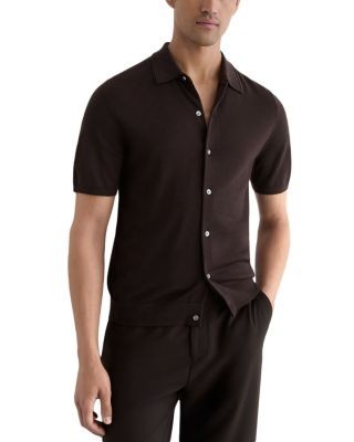 Reiss Drayton Merino Wool Knitted Shirt