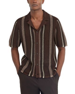 Reiss Farin Crochet Cuban Shirt