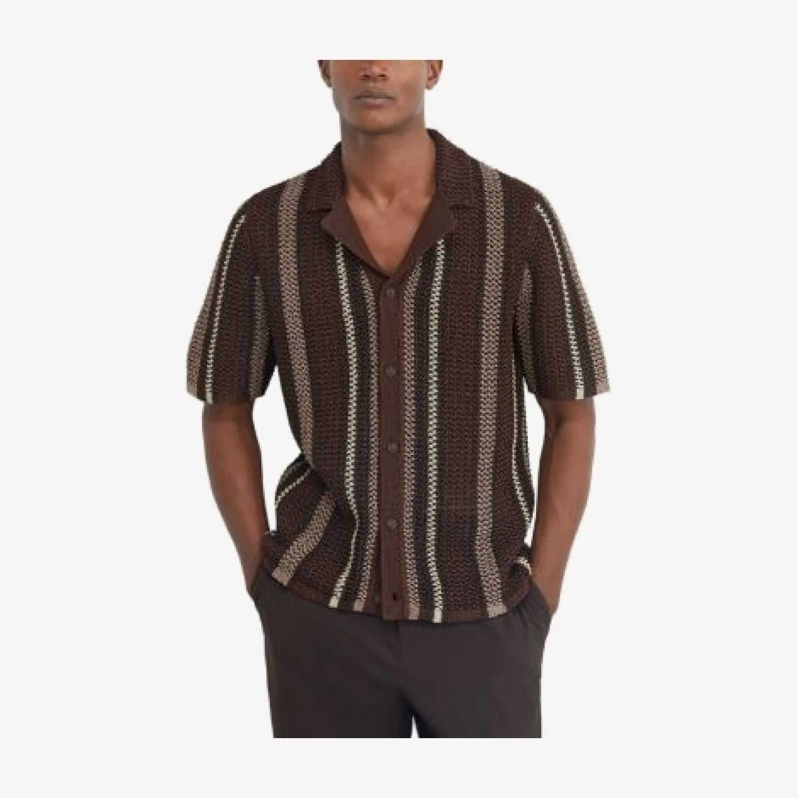 Reiss Farin Crochet Cuban Shirt