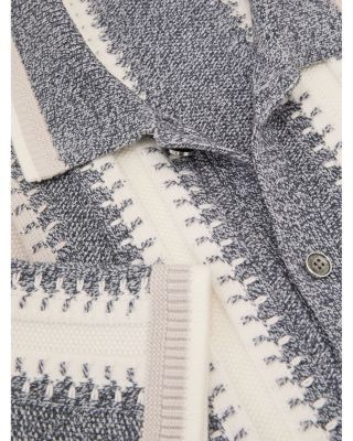 Reiss Dale Knit Short Sleeve Shirt