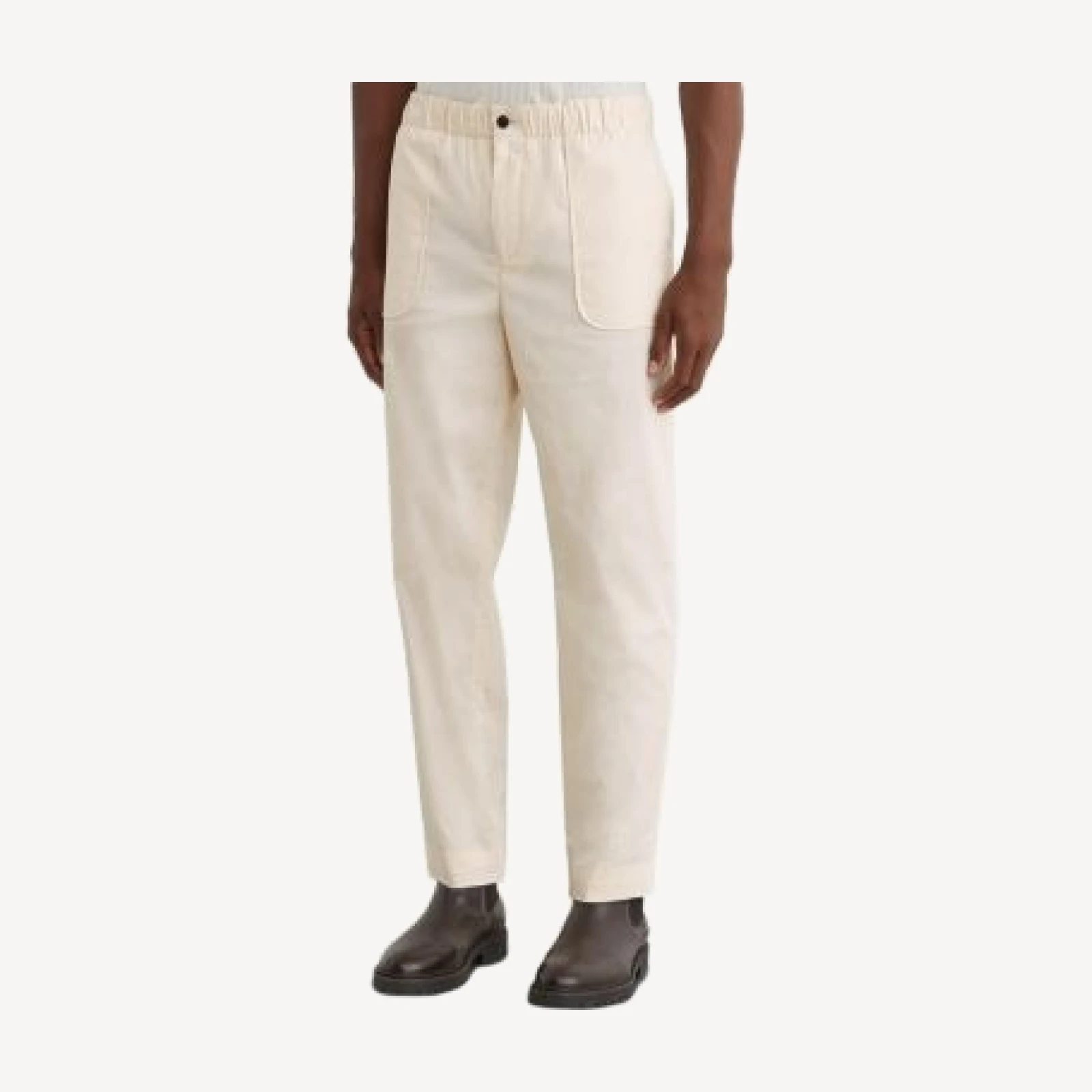 Reiss Snap Cotton Blend Tapered Pants