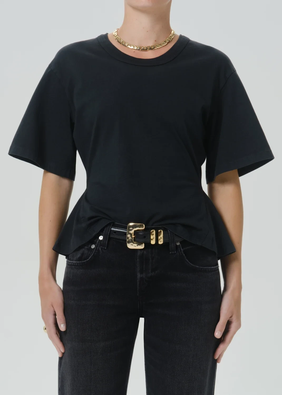 Rework Men's Tee in Washed Black
