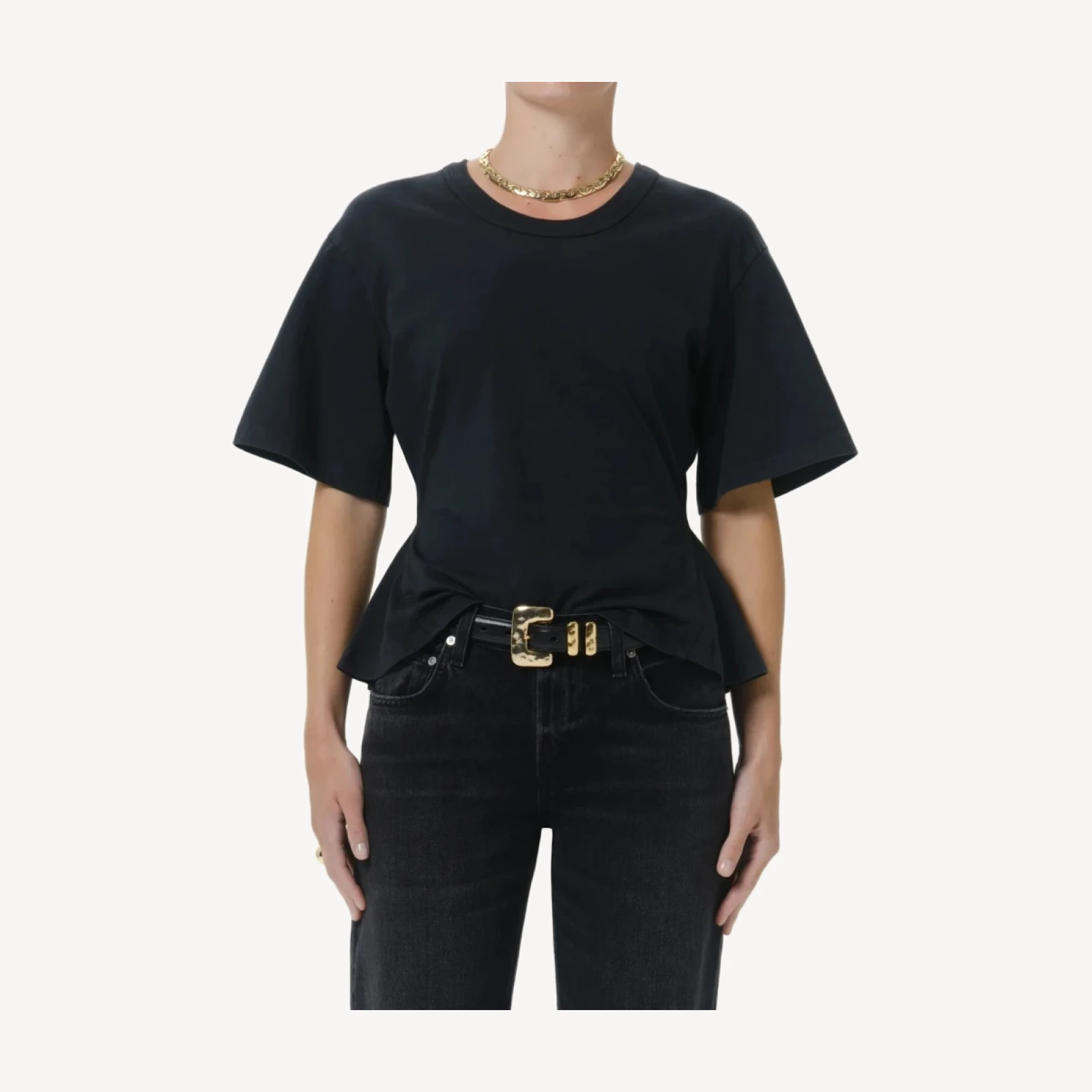 Rework Men's Tee in Washed Black
