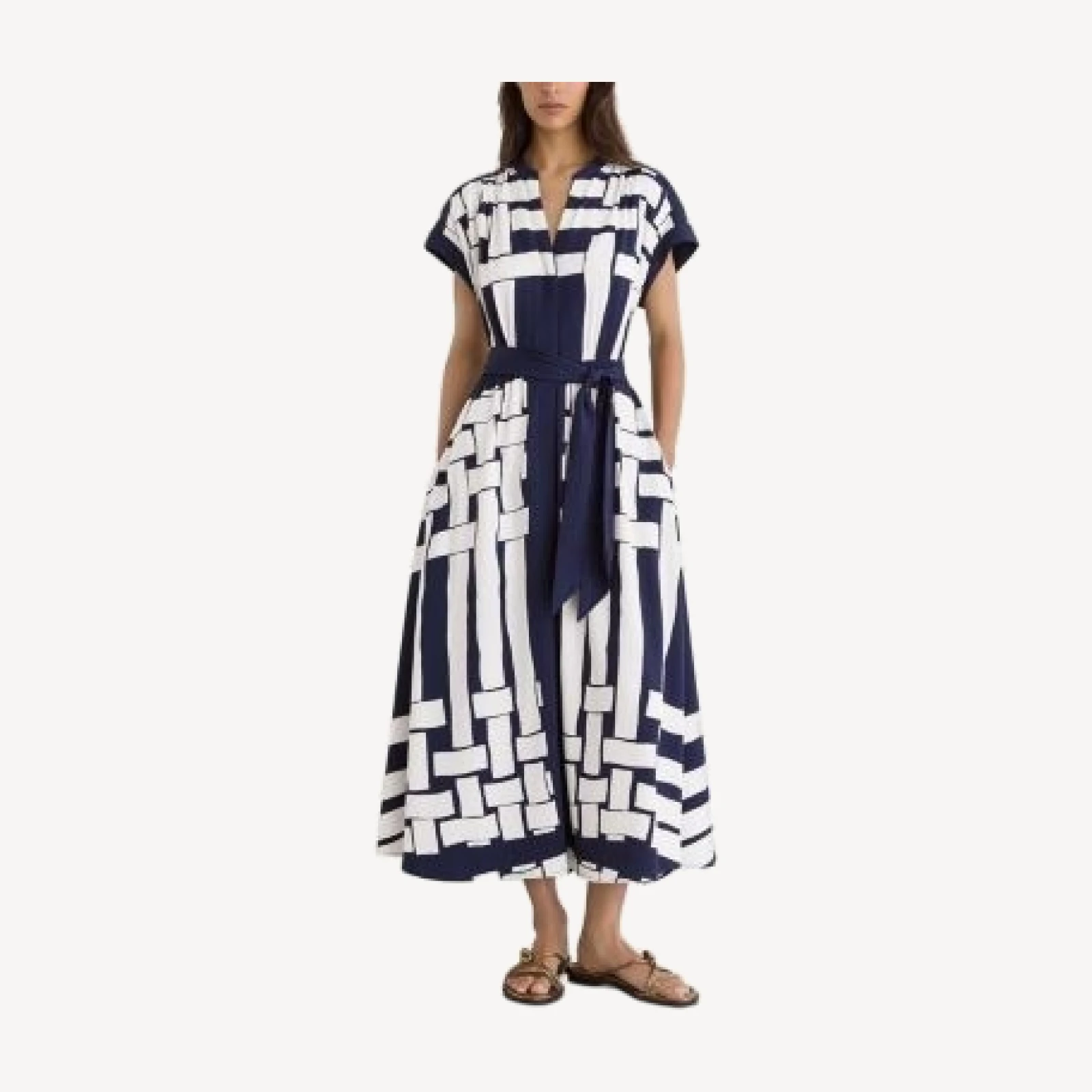 Reiss Samira Scarf Print Dress