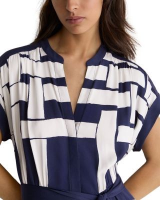 Reiss Samira Scarf Print Dress