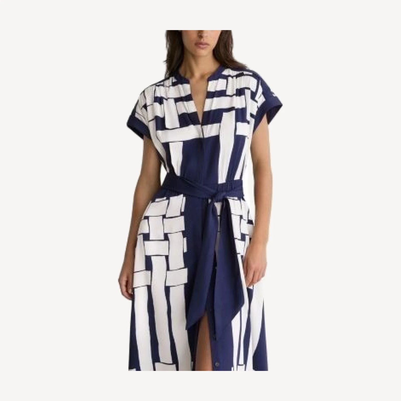 Reiss Petite Samira Scarf Printed Midi Dress