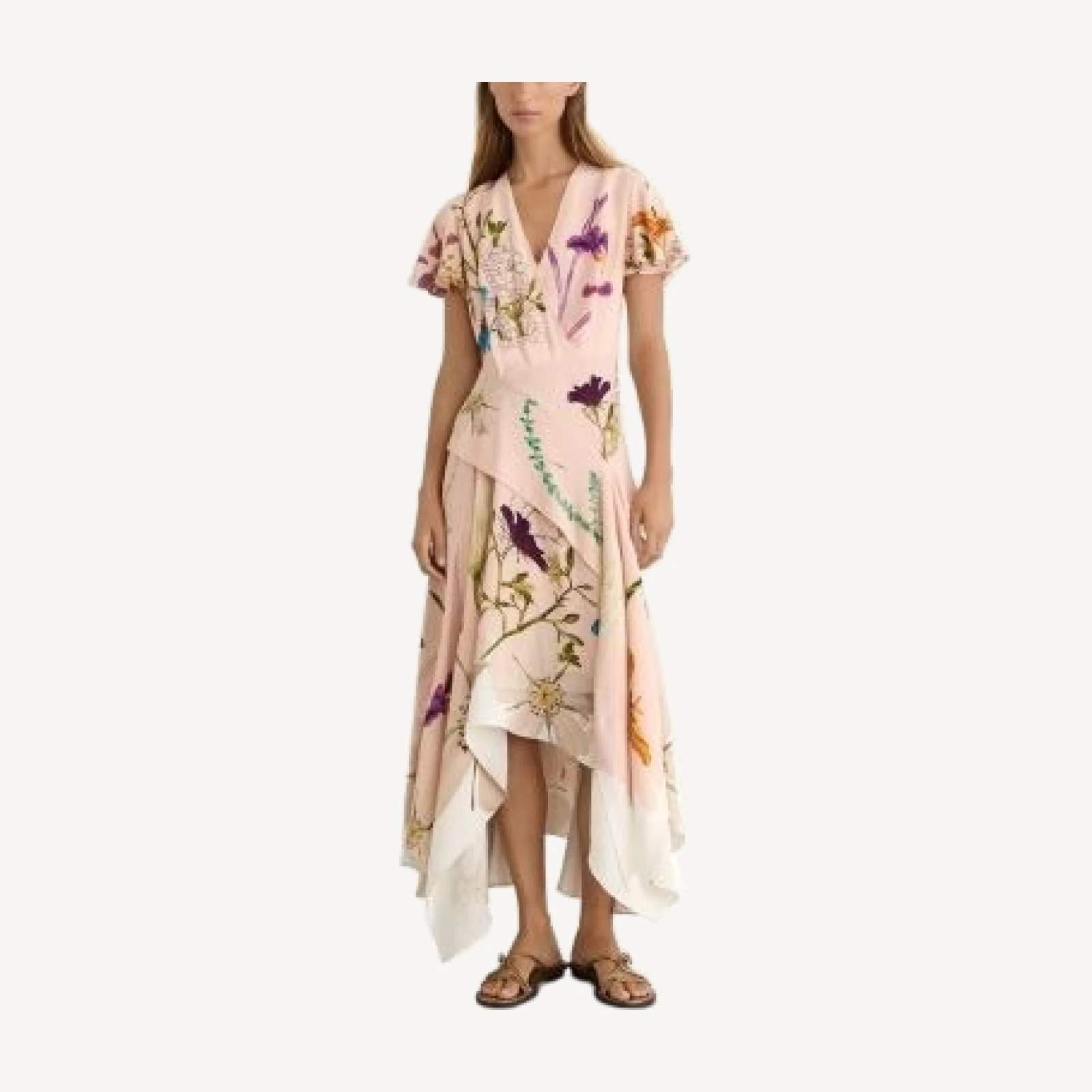 Reiss x Nybg SS26 Short Sleeve Floral Dress