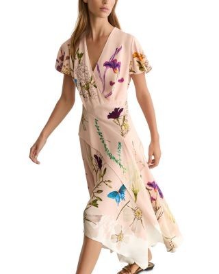 Reiss x Nybg SS26 Short Sleeve Floral Dress