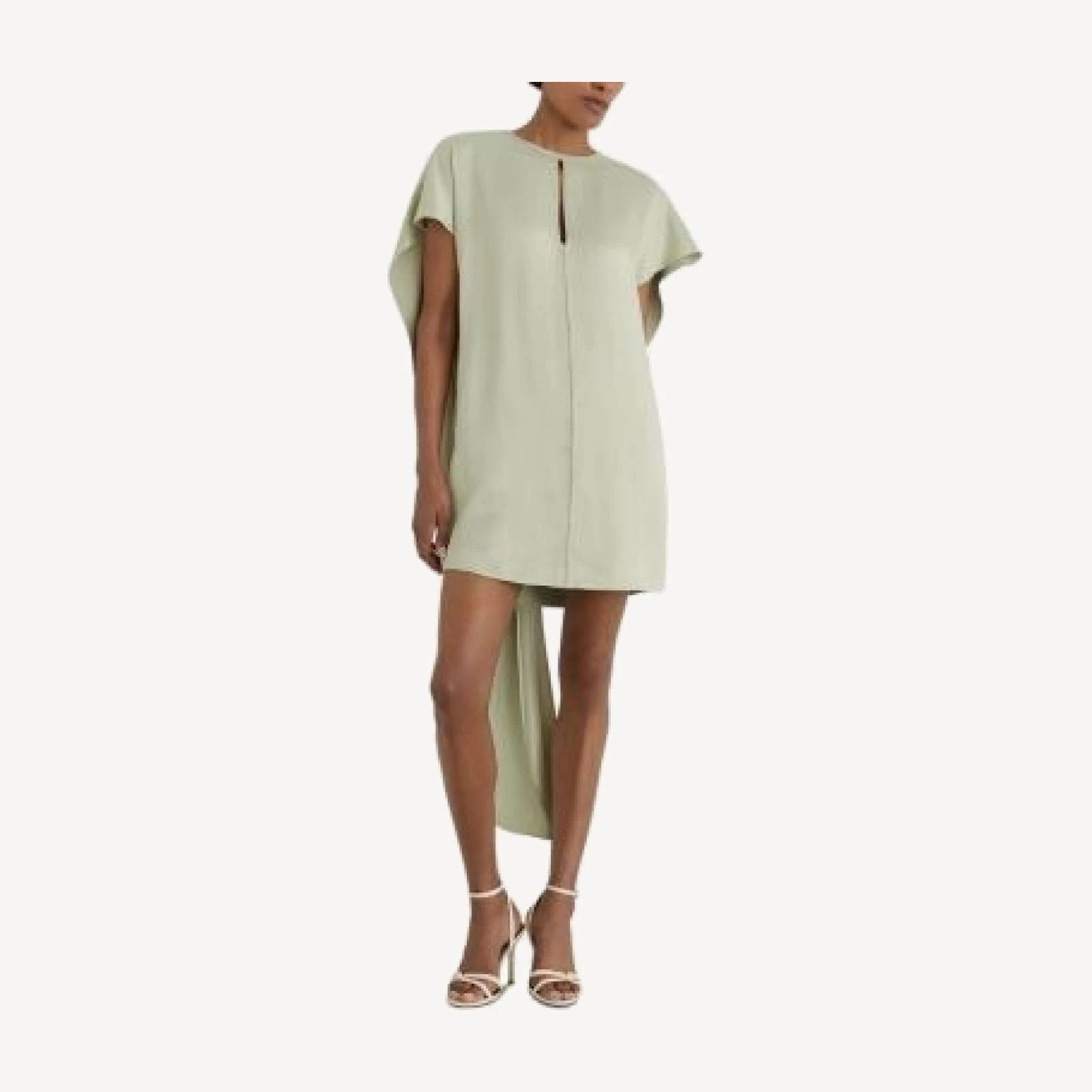 Reiss Alice Satin Cape Mini Dress
