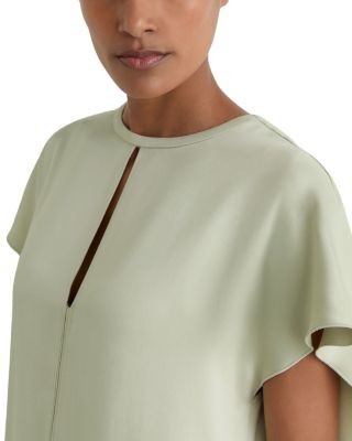 Reiss Alice Satin Cape Mini Dress