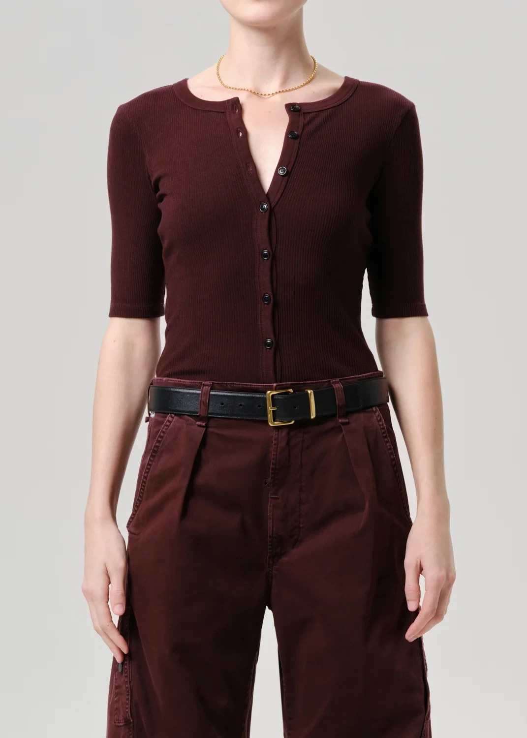Wren Cardigan in Mahogany