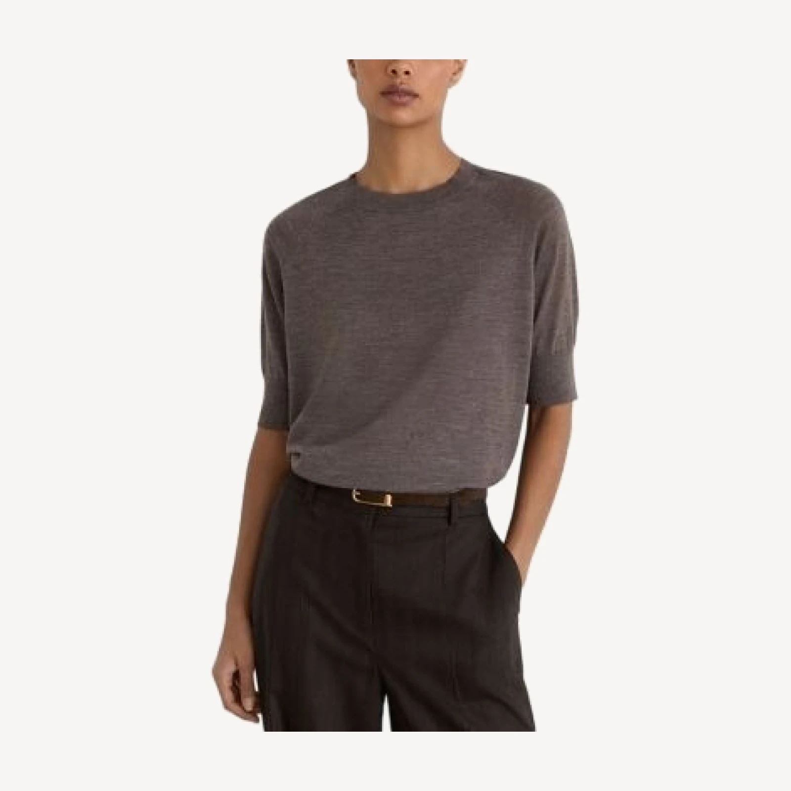 Reiss Suzzie Wool Mock Neck Tee