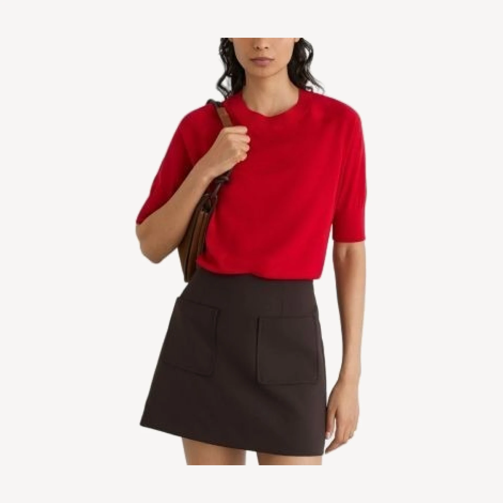 Reiss Suzzie Wool Mock Neck Tee