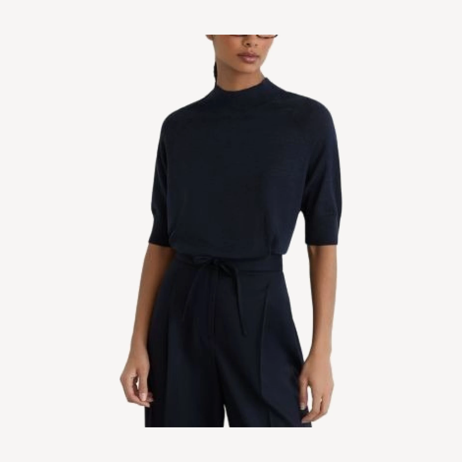 Reiss Sienna Wool Funnel Neck Top