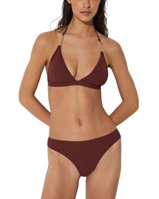 Reiss Trim Detail Triangle Bikini Top