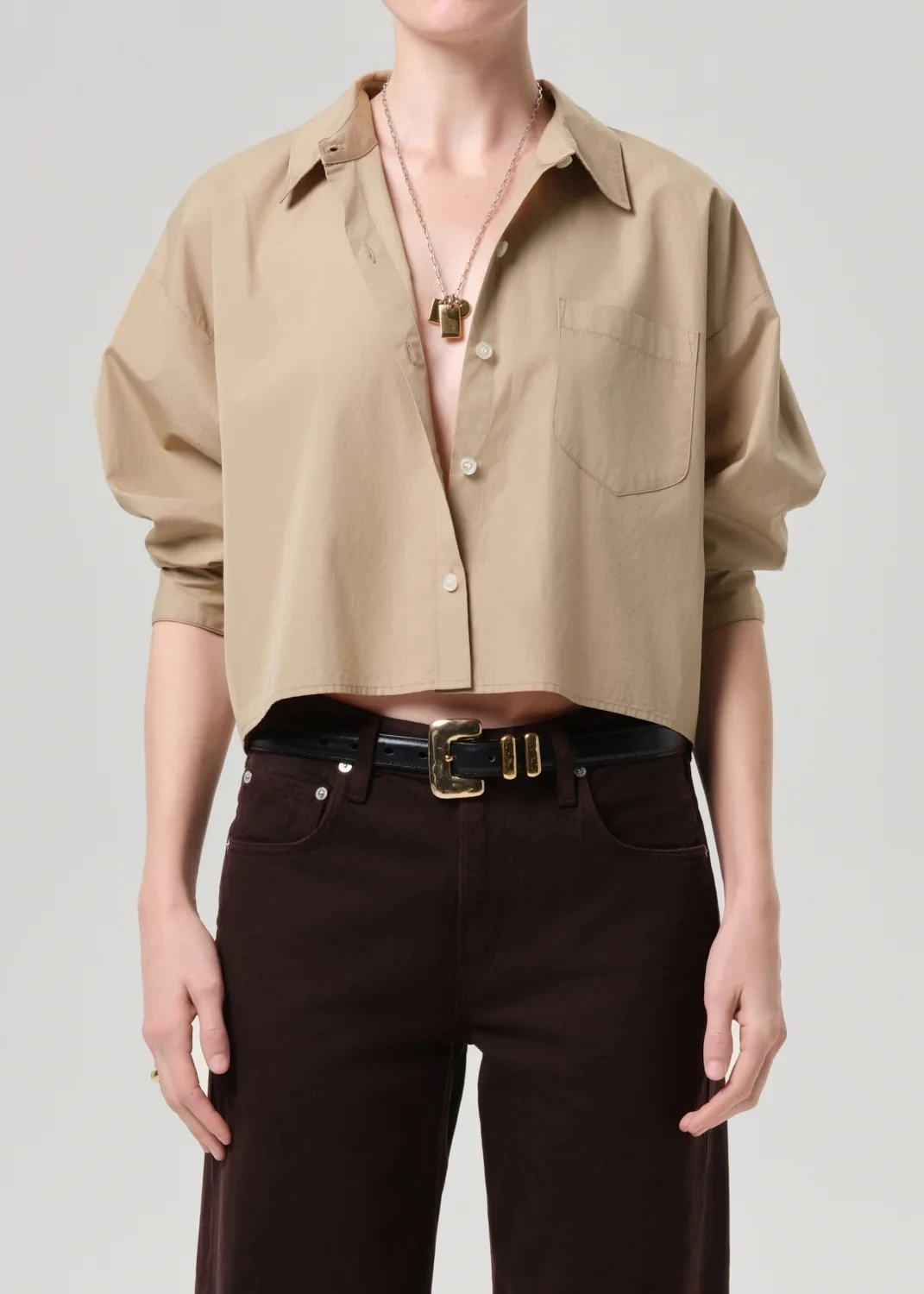 Petit Ami Poplin Shirt in Catalina