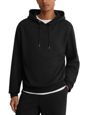 Reiss Falco Interlock Relaxed Pullover Hoodie