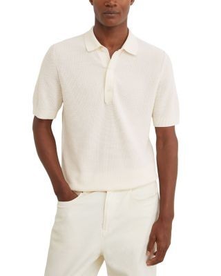 Reiss Warren Basket Stitch Sweater Polo