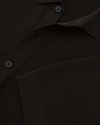 Reiss Warren Basket Stitch Polo