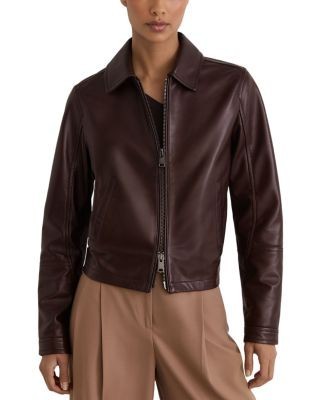 Reiss Sorina Leather Jacket