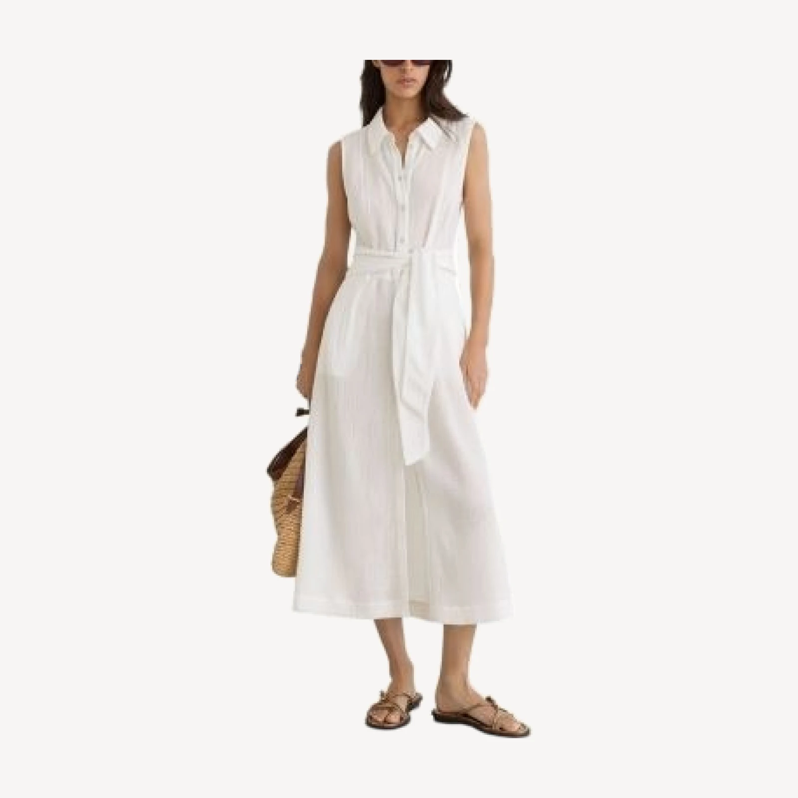 Reiss Morgan Cheesecloth Shirt Dress