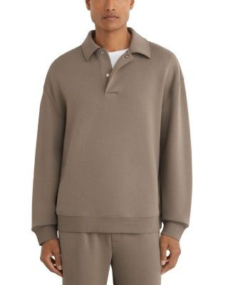Reiss Brooks Interlock Polo Sweatshirt
