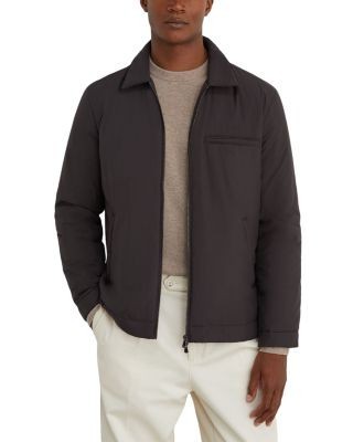 Reiss Bernardi Zip Through Technical Fabric Lightweight Jacket