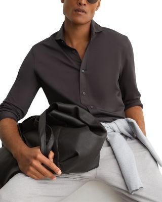 Reiss Monaco Stretch Jersey Slim Fit Shirt