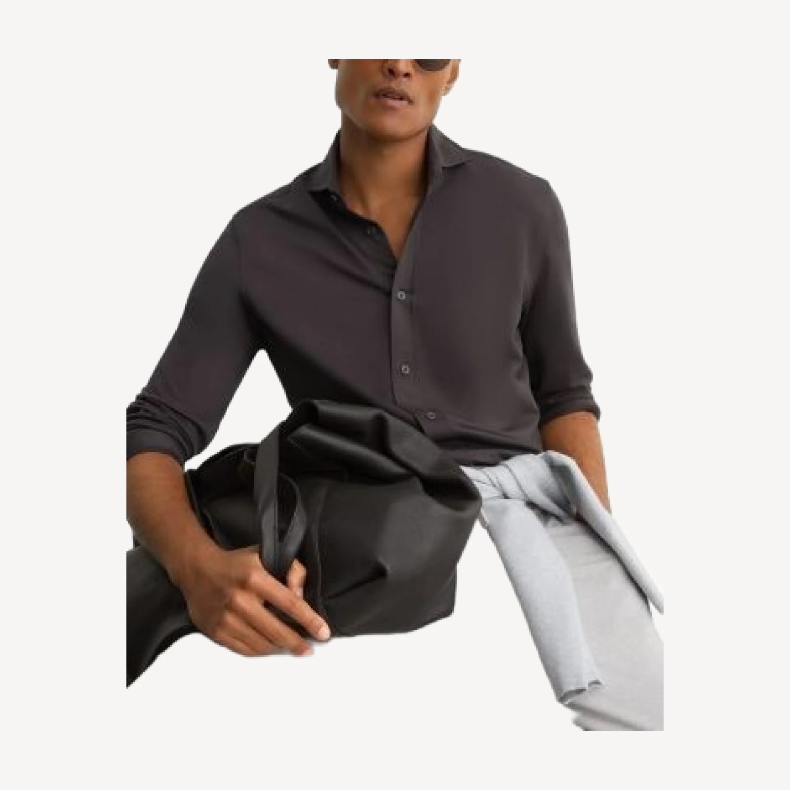 Reiss Monaco Stretch Jersey Slim Fit Shirt