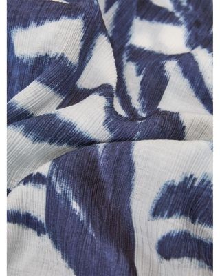 Reiss Shindora Cuban Collar Palm Print Shirt